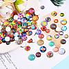 280Pcs 4 Styles Flat Back Glass Cabochons GGLA-SZ0001-32-5