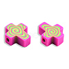 Handmade Polymer Clay Beads CLAY-T020-30F-3