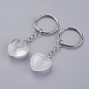 Natural Quartz Crystal Keychain KEYC-F019-02S-1