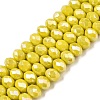Electroplate Glass Beads Strands EGLA-A044-P8mm-B04-1