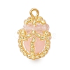 Luminous Handmade Glass Seed Beaded Teardrop Pendants PALLOY-MZ00962-02-1