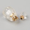 Faceted Natural Quartz Crystal Pendants G-H252-B07-2