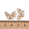 Brass Pave Cubic Zirconia Multi-Strand Butterfly Links KK-K407-30G-01-3