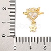 Brass Micro Pave Cubic Zirconia Pendants X-KK-U042-12G-3