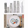 DIY Woven Net/Web with Feather Pattern Embroidery Kit DIY-O021-17A-6