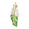 Feather Enamel Pins JEWB-M067-03G-1