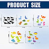 Plastic Reflective Vinyl Car Stickers STIC-WH0036-024-2