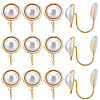 10Pcs Half Round Brass Ear Cuff Findings KK-BBC0022-47-1