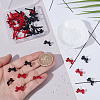40Pcs 2 Colors Alloy Stud Earring Findings EJEW-SP0001-23-3