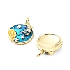 Brass Enamel Pendants KK-L237-030G-01-2