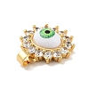 Brass Micro Pave Cubic Zirconia Pendants KK-B059-45G-D-3
