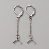 304 Stainless Steel Leverback Earring Hooks STAS-WH0001-13-1