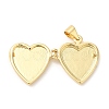 Natural Shell Locket Pendants KK-K332-15G-05-3