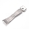 Tarnish Resistant 201 Stainless Steel Watch Band Clasps STAS-D173-01B-4