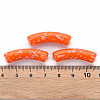 Opaque Spray Painted Acrylic Beads MACR-S372-002F-B09-4