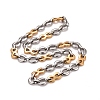 PVD Vacuum Plating 304 Stainless Steel Infinity Link Chains Necklace STAS-E160-14GP-1