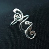 Boho Adjustable Brass Twisted Wire Wrapped Long Toe Rings FS-WGE7B88-01-3