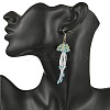 304 Stainless Steel Glass Seed Beads Jellyfish Dangle Earrings EJEW-MZ00553-05-2