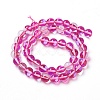 Synthetic Moonstone Beads Strands LS-G-F143-8mm-11-2