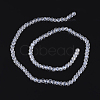 Electroplate Glass Beads Strands EGLA-R016-4m-25-2