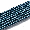 Electroplate Non-magnetic Synthetic Hematite Beads Strands G-T114-57-04-1