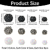 72Pcs 12 Styles Resin Rhinestone Beads RESI-PA0001-01-2