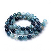 Natural Striped Agate/Banded Agate Beads Strands X-G-S259-04C-8mm-2