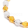 Acrylic Beaded Stretch Bracelet with Alloy Enamel Charms for Women BJEW-JB08727-7