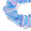 Natural Dyed Quartz Beads Strands G-G791-14H-3