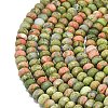 Natural Unakite Beads Strands G-P575-A12-6x4mm-01-3