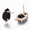 Brass Stud Earring Findings X-KK-S365-005-B01-2