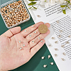 200Pcs Brass & Glass Pendants FIND-FH0011-98A-3