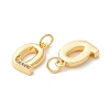 Rack Plating Eco-friendly Brass Micro Pave Clear Cubic Zirconia Charms KK-D072-01G-Q-NR-2