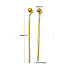 Brass Ball Head Pins X-KK-R020-04G-5