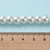 White Glass Pearl Round Loose Beads For Jewelry Necklace Craft Making X-HY-8D-B01-5