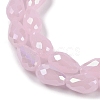 Opaque Solid Color Electroplate Glass Beads Strands EGLA-N013-J10mm-B01-3