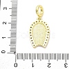 Brass Micro Pave Cubic Zirconia Virgin Mary European Dangle Charms KK-D325-27G-02-3