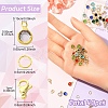 40Pcs 304 Stainless Steel Glass Charms STAS-YW0002-99-3