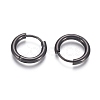 304 Stainless Steel Huggie Hoop Earrings EJEW-F111B-16mm-B-2