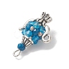 Glass Seed Beaded Pendants PALLOY-MZ01273-01-3