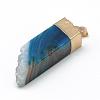 Natural Druzy Agate Pendants G-Q494-18-2