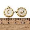 304 Stainless Steel Enamel Pendants STAS-P406-20G-3