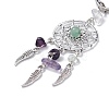 Natural Chip Fluorite & Green Aventurine Keychain KEYC-JKC00119-02-3