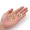201 Stainless Steel 2-Loop Link Pendants STAS-N090-LA166-5