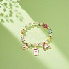 Colorful Alloy Enamel Cute Charms Bracelet BJEW-JB08661-05-2