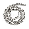 Electroplate Transparent Glass Beads EGLA-B013-02A-PL16-2
