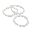 Opalite Beaded Stretch Bracelets BJEW-A117-B-07-4