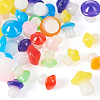 30Pcs 2 Styles Luminous Resin Mushroom Ornament RESI-TA0004-04B-3