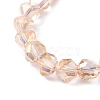 Transparent Electroplate Glass Beads Strands EGLA-I017-04-AB02-3