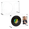 2Pcs Desktop Acrylic Vinyl Record Storage Holder Rack ODIS-FG0002-11-1